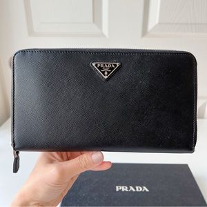 SOLD - NWT Prada Saffiano Large Wallet